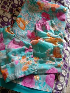 Floral Printed Saree