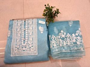 Elegant organza dress material