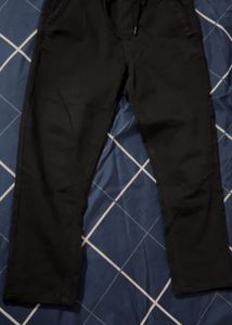 Zudio Arizona Black Jogger Straight Fit Jeans