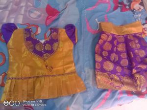 New Pattu Brocade Pavadai
