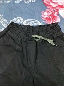 Black Cargo Joggers