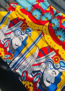 Colorful Patterned Fabric Piece