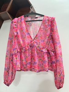 Floral Ruffle Blouse