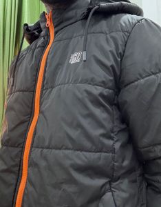 INKAST Men Polyester Hooded Standard Length Bomber
