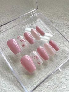 Pink Press-On Nails