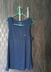 Blue Sleeveless Tank Top