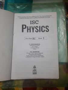ISC Physics Class XI Book 1