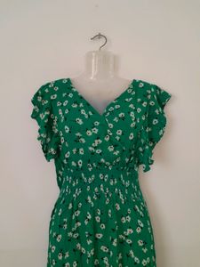 Green Printed Dress (Women&#39;s)