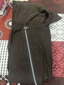 Brown Unisex Zipper Upper (L) – Pre-Winter Sale!
