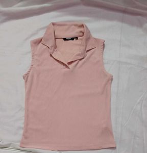 Pink Sleeveless Top