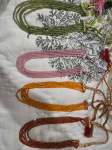 Combo Of Four Emerald Necklaces