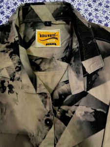 Abstract Mountain Print Shirt