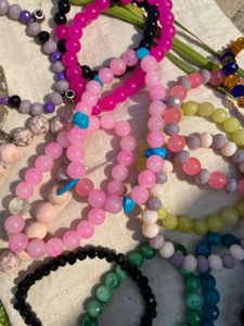 Colorful Beaded Bracelet Stack