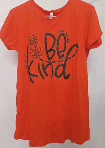 Orange &#39;Be Kind&#39; T-Shirt