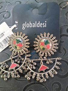 Ethnic Silver Earrings