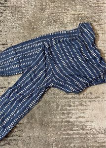 Striped Blue Crop Top