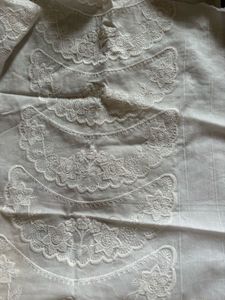 Schiffli n embroidered cut pieces Material