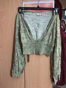 Floral Print Crop Top