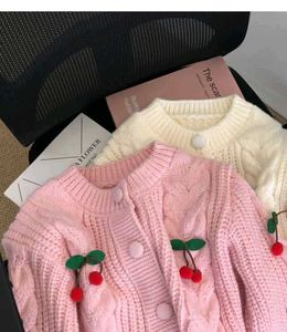 Cute Cherry Knit Cardigan