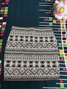 Patterned Mini Skirt