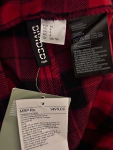 Red Plaid Zipper Pants