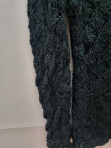 Black Crochet Top