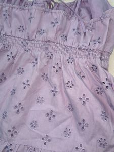 H&amp;M Lavender detailed strappy top