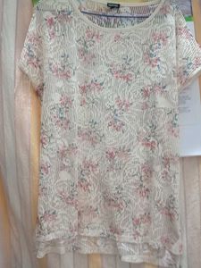 Floral Lace Overlay Top