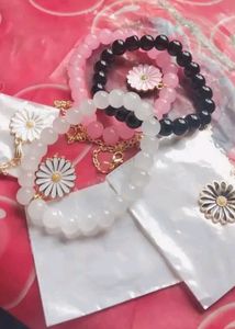 Dainty Daisy Bracelet &amp; Necklace Combo