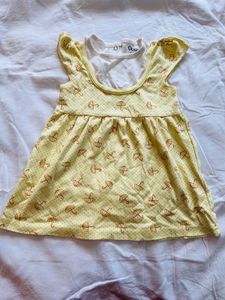 Adorable Umbrella Print Baby Dress