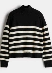 Striped Knit Pullover Sweater