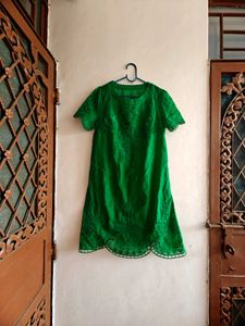 Elegant Green Cutout Dress
