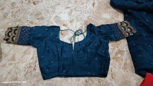 Elegant Teal Saree with Blouse