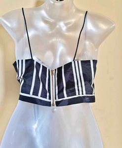 🎁Buy 2 Get 1 Free🎁Striped Tie-Front Crop Top