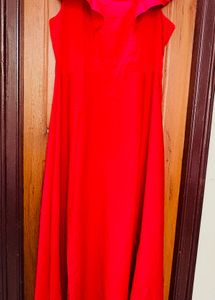 Ladystark Hot Red Sleeveless Maxi Dress