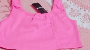 Pink Shein Crop Top