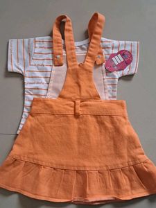 Dungaree Set For A Baby Girl