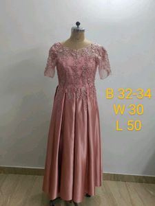 Elegant Pink Ethnic Gown