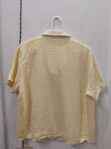 Aesthetic Pastel Yellow Korean Style Top