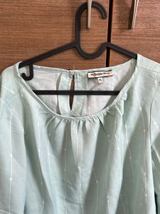 A Nice Green White Striped Top