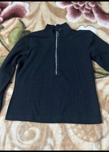 Black Ribbed Top