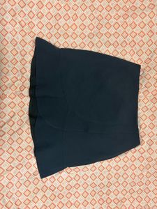navy blue ruffle Skirt
