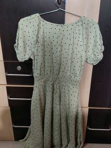 Mint Green Polka Dot Dress