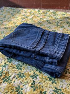 Cargo Style Denim Jeans