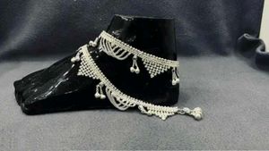 Silver Anklet Set