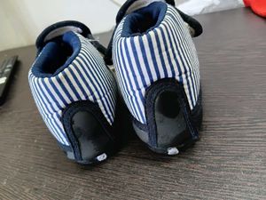 imBaby Blue Striped Shoes