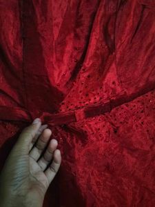 Pintrest Red Strapless Dress
