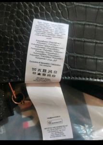 Black Croc Embossed Shoulder Bag
