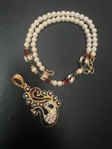 Pearl Necklace and Earring Set