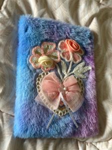 Fuzzy Floral Decorative journaling book